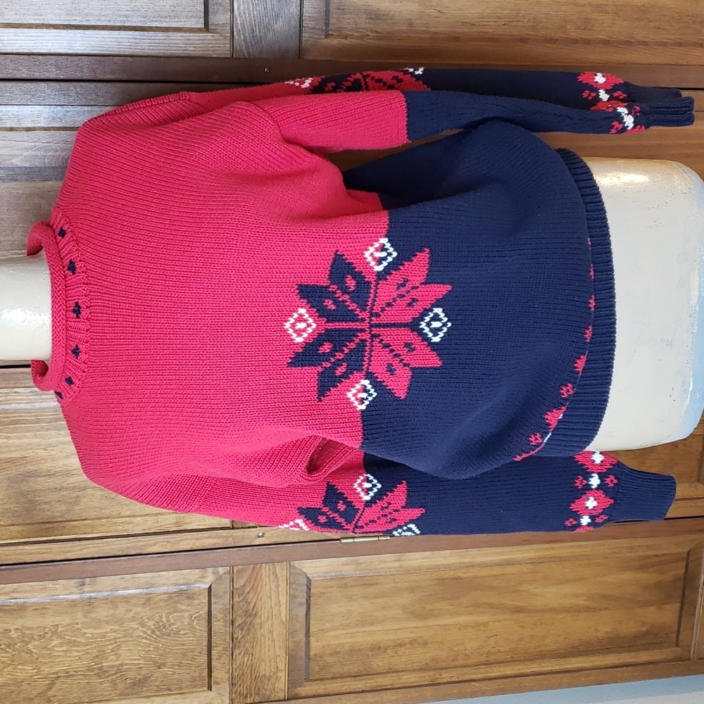 Gap Vintage Snowflake Pullover Sweater Sz S
